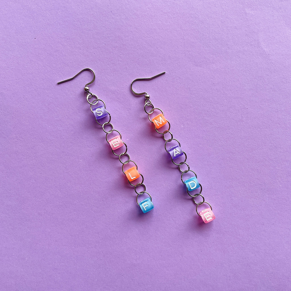 SELF MADE 💪 beaded earrings ✨
