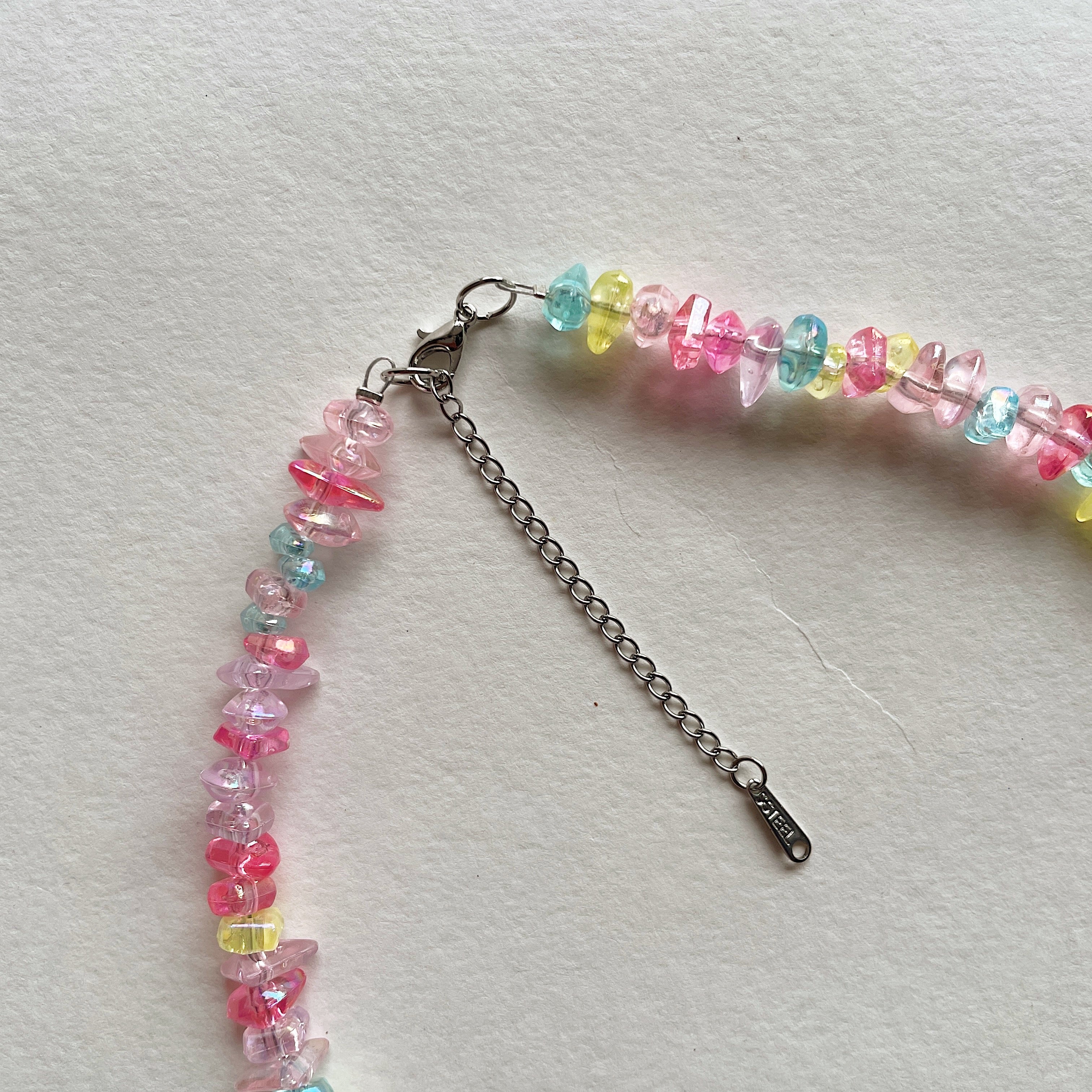 Double rose beaded necklace ✨
