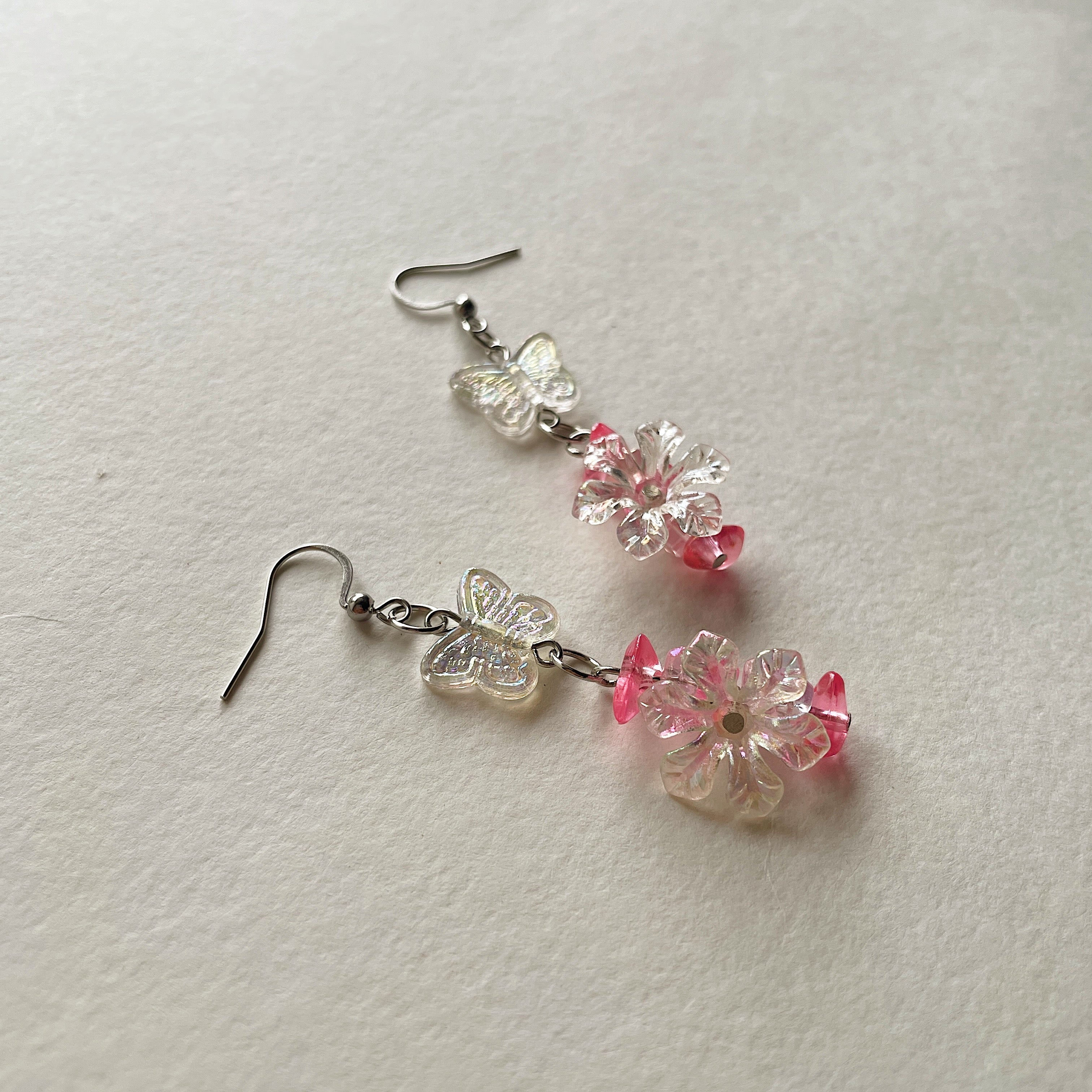 Butterfly floral earrings ✨