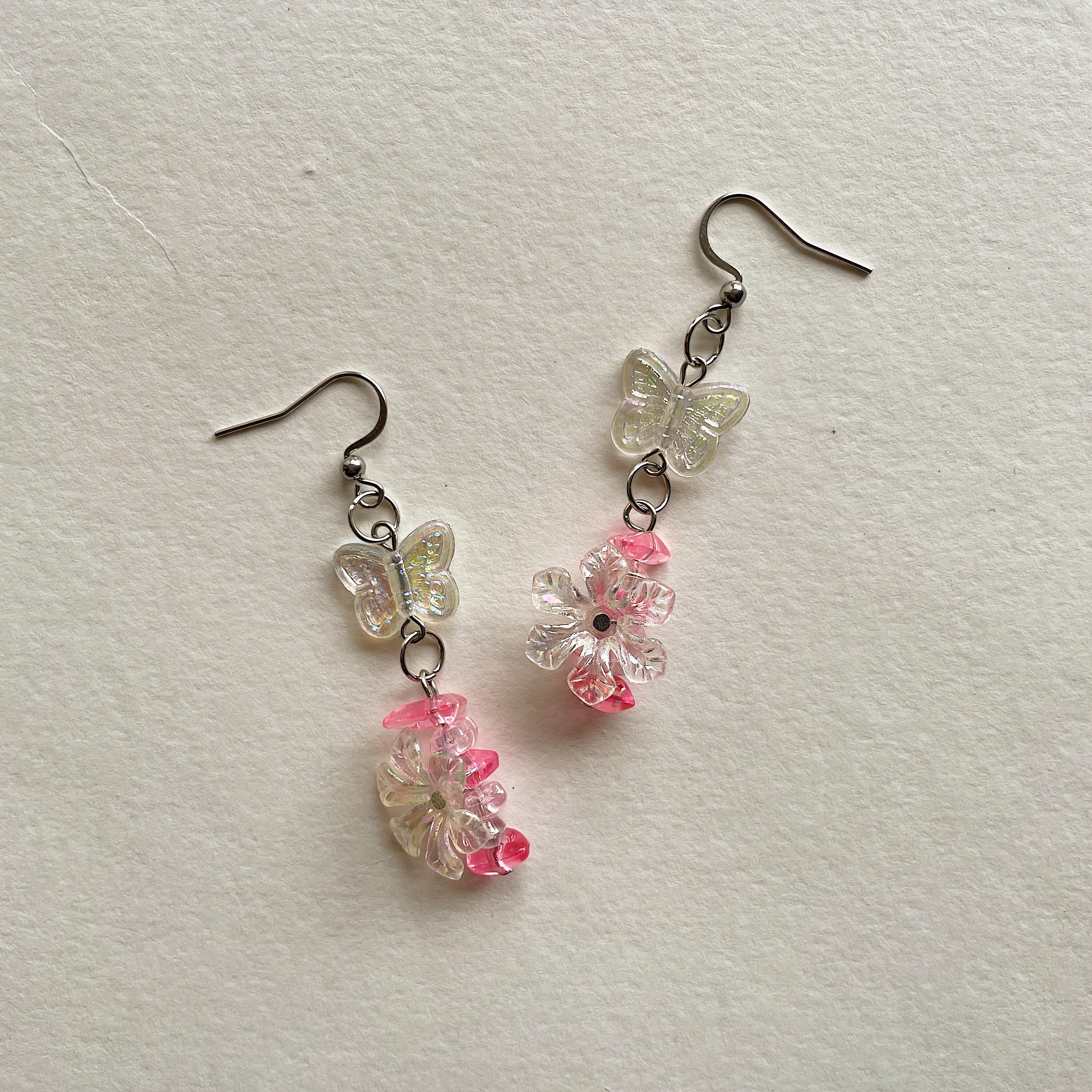 Butterfly floral earrings ✨