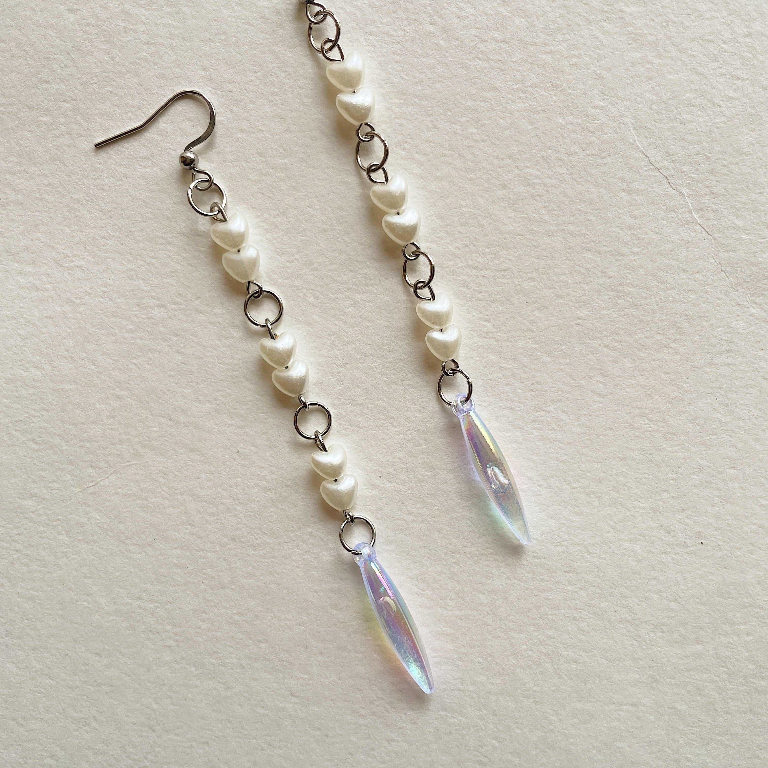 Mini hearts longline earrings ✨