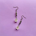 Metallic mini flower earrings ✨