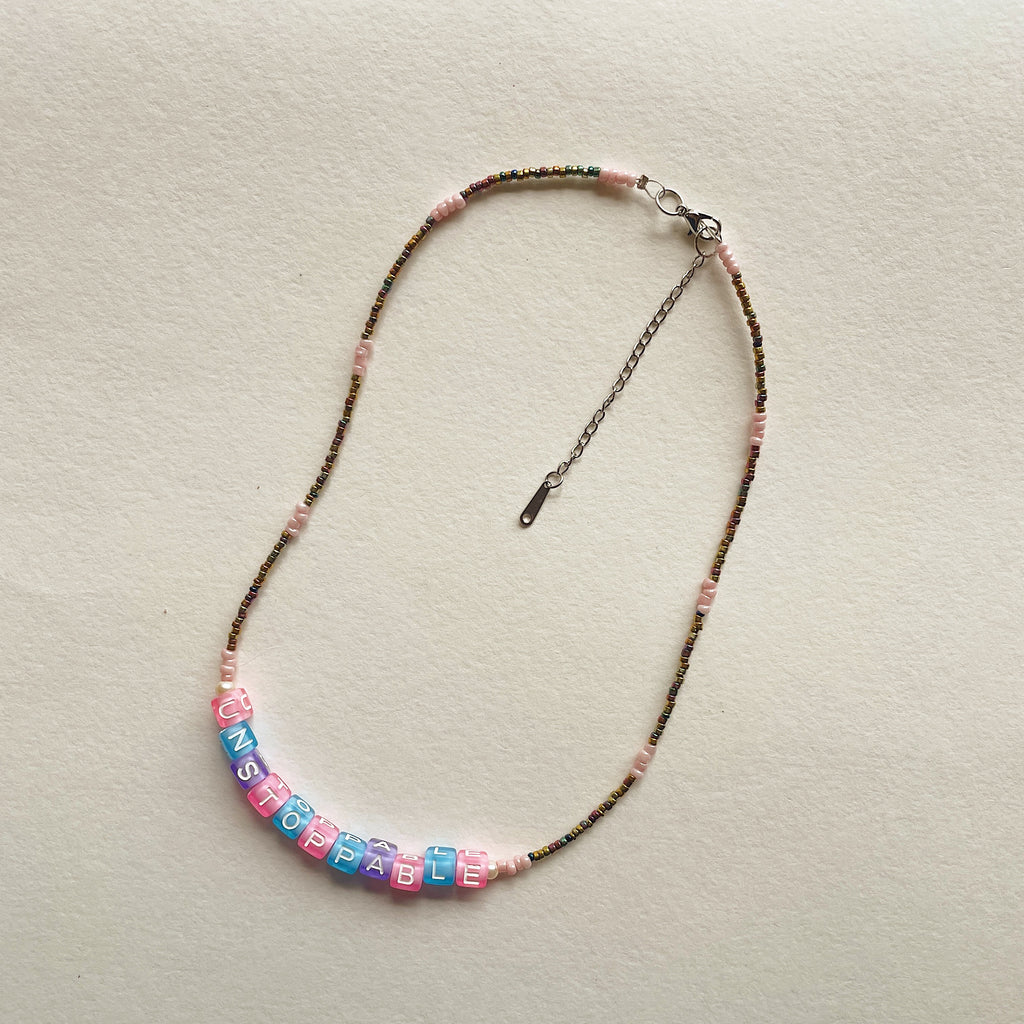UNSTOPPABLE beaded necklace ✨