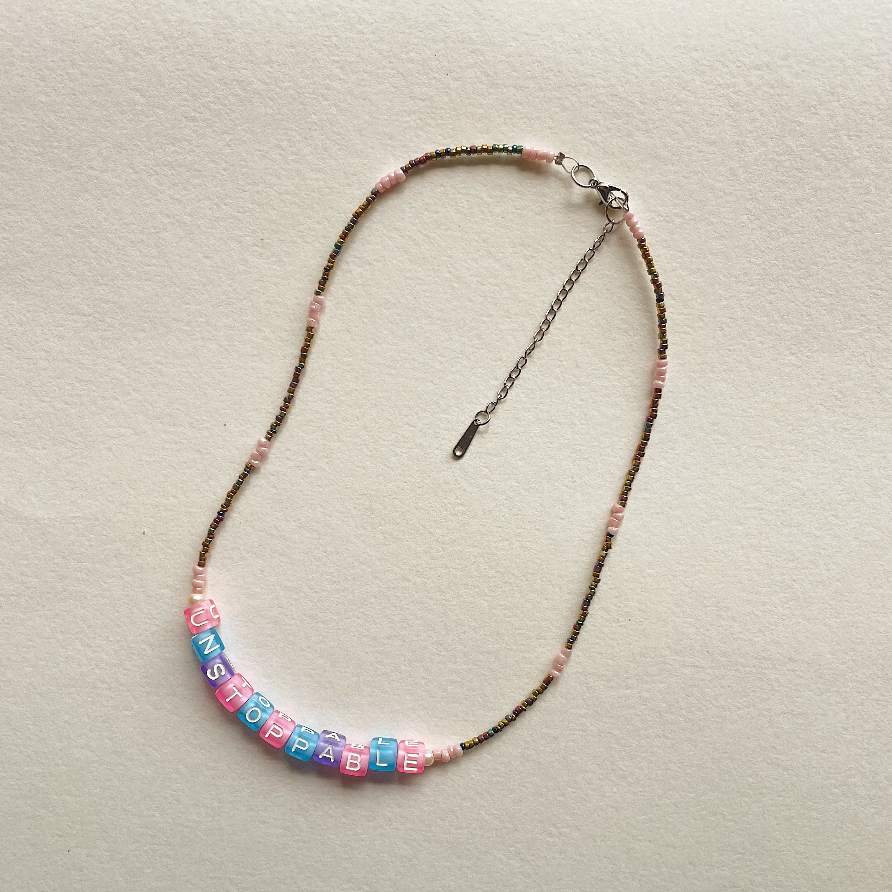UNSTOPPABLE beaded necklace ✨