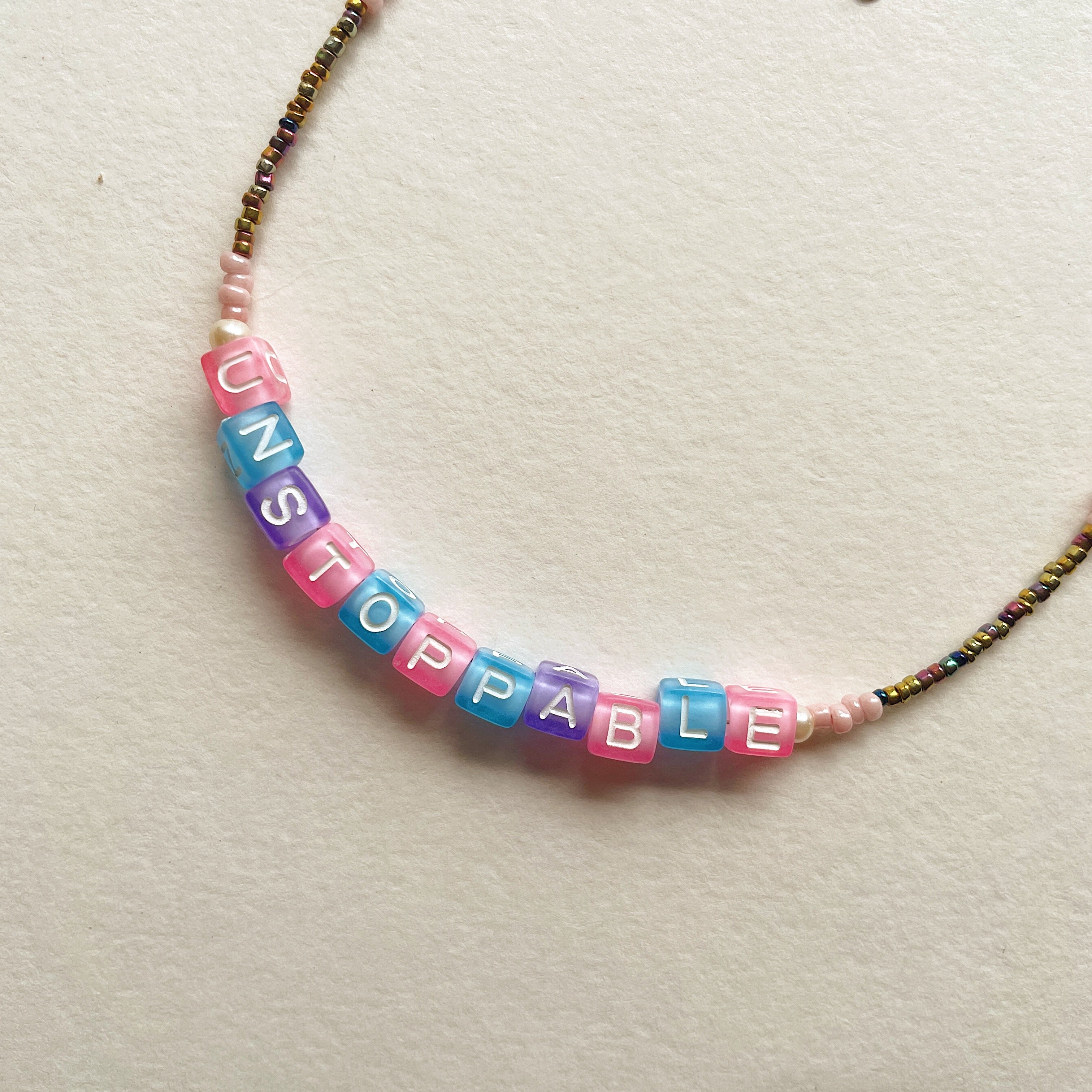 UNSTOPPABLE beaded necklace ✨