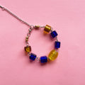 Yellow & blue bracelet ✨