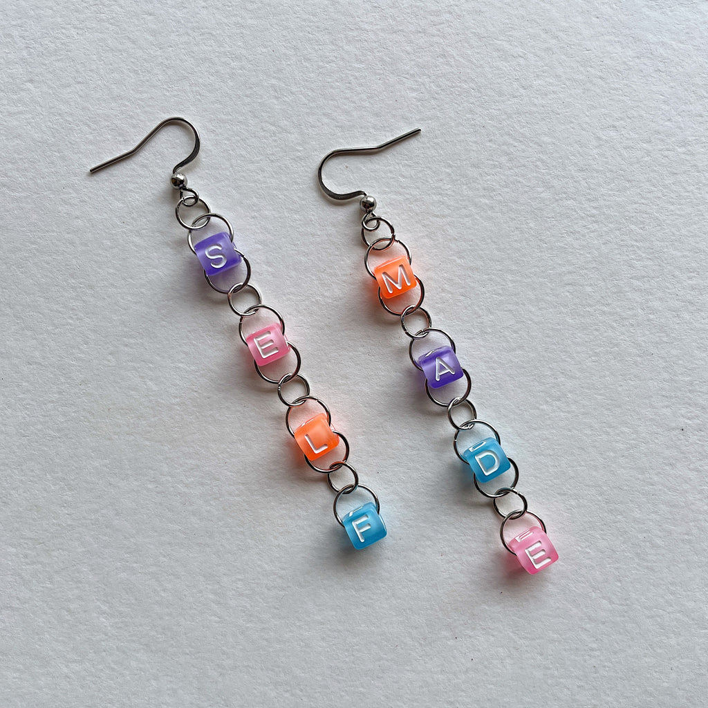 SELF MADE 💪 beaded earrings ✨