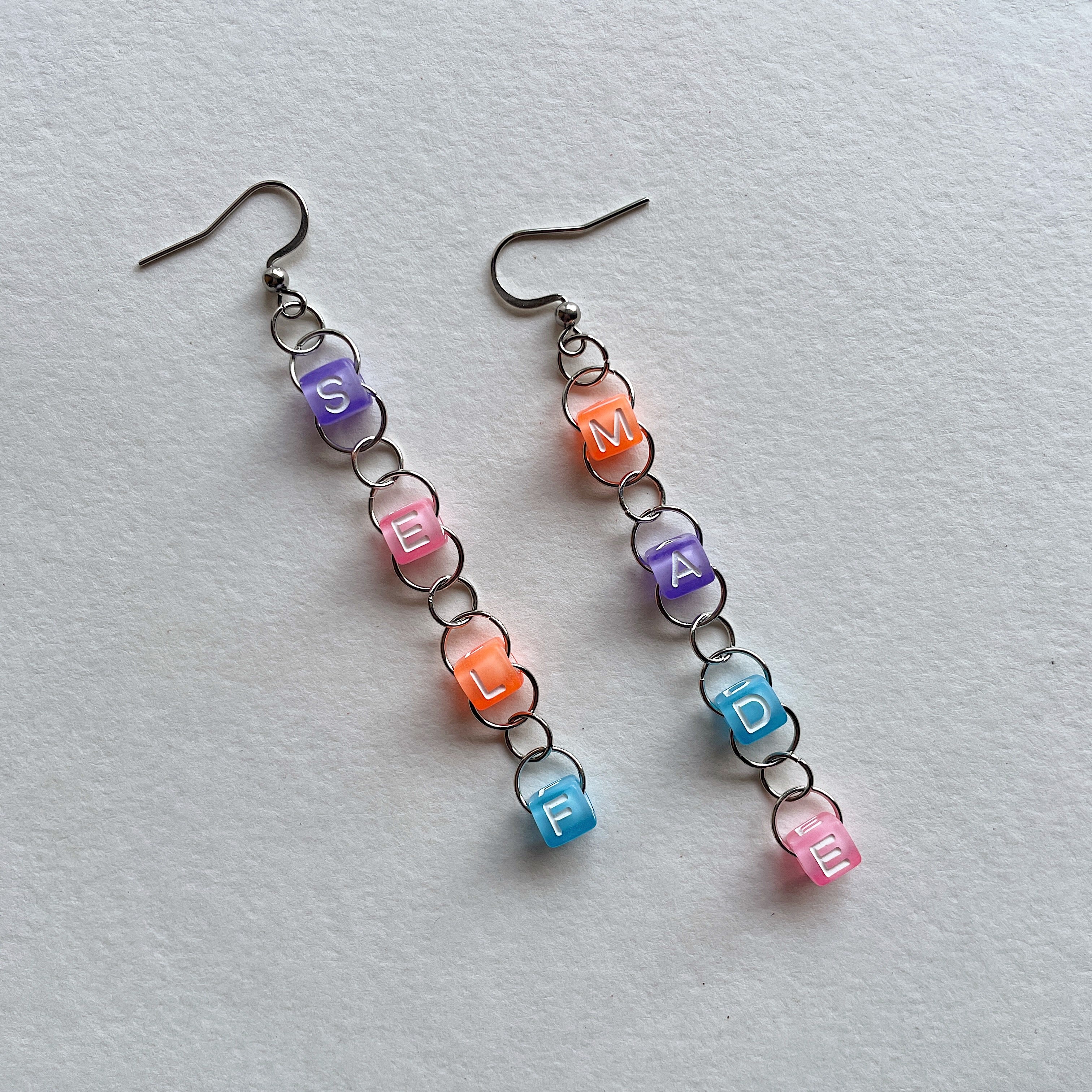 SELF MADE 💪 beaded earrings ✨