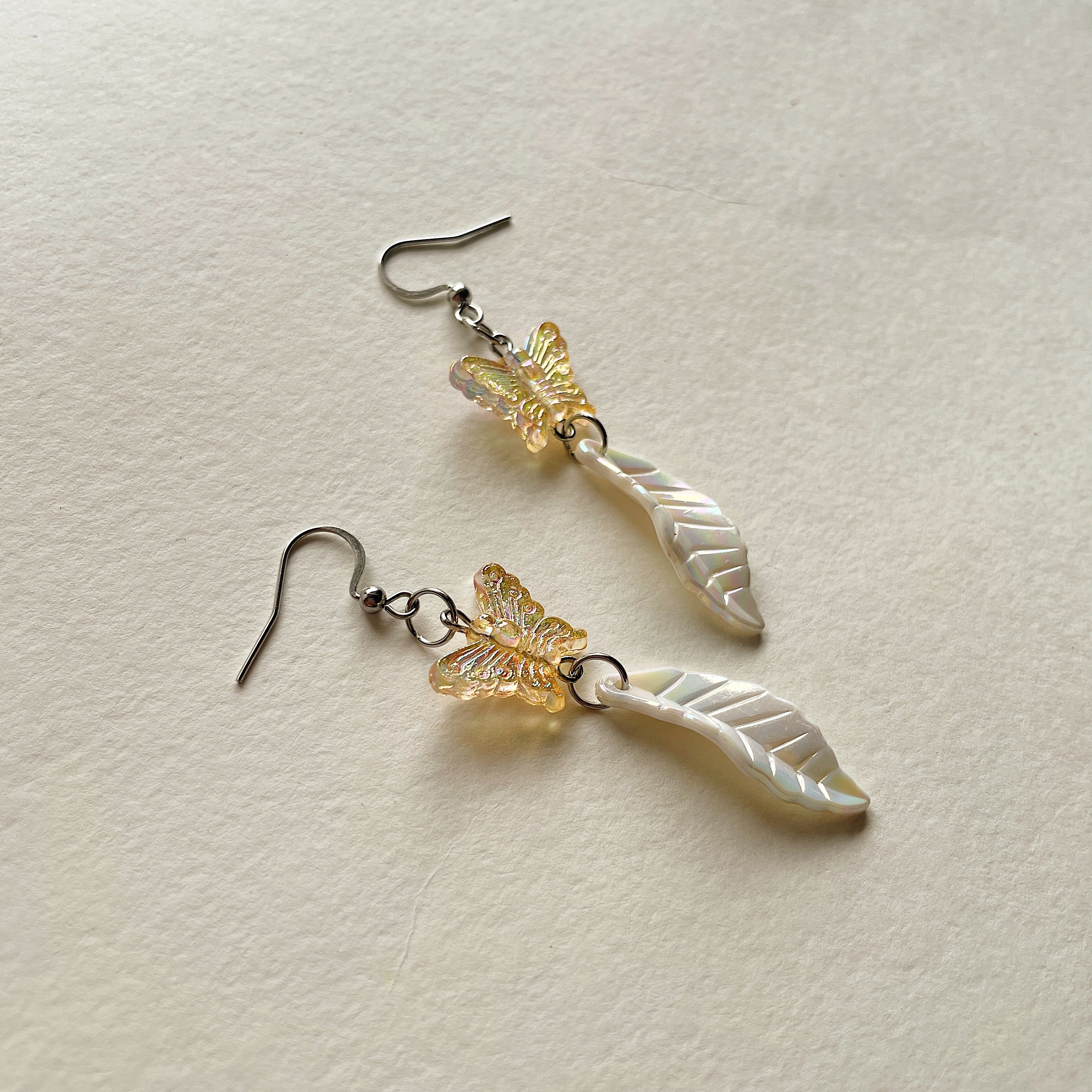 Holographic butterfly earrings ✨