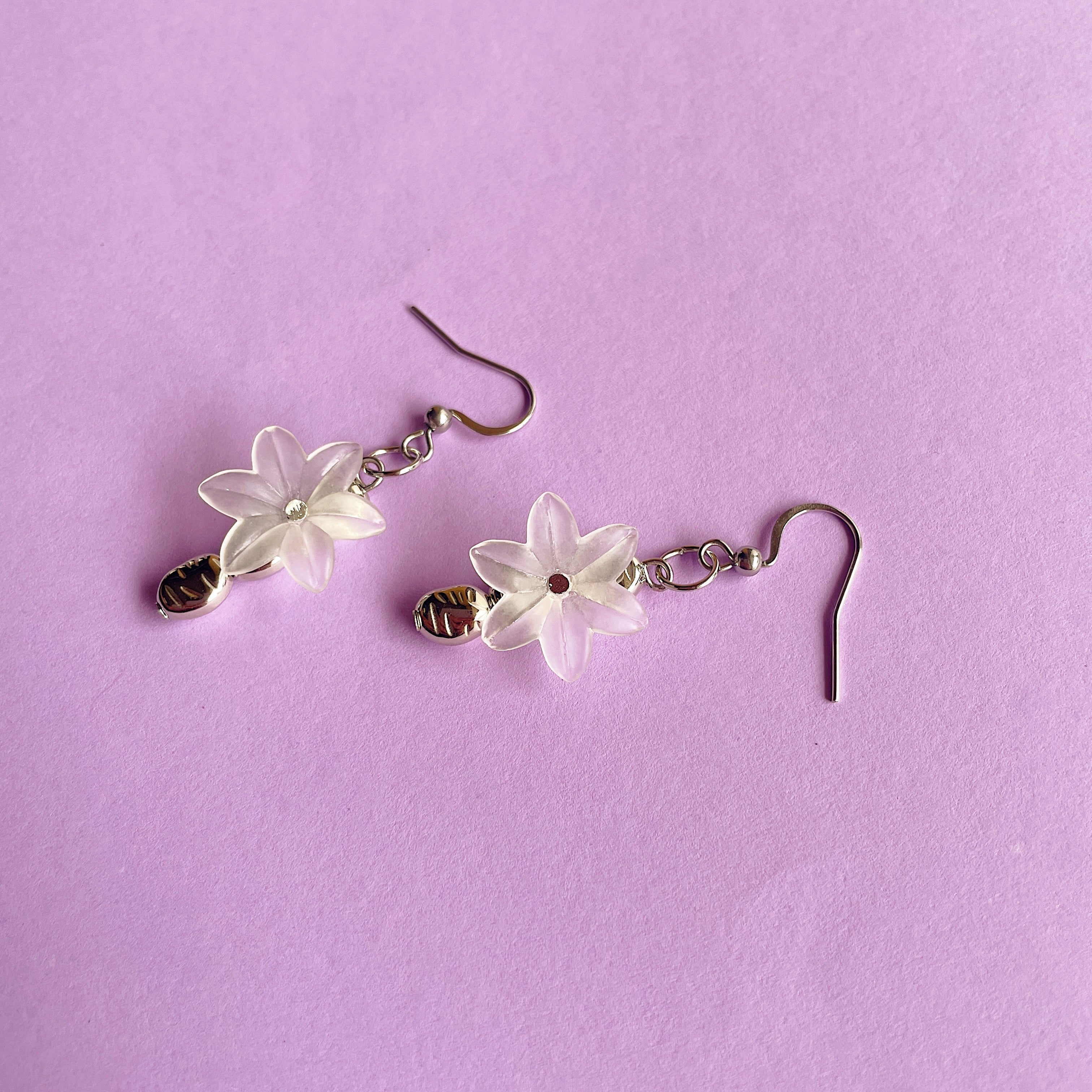 Matte flower earrings ✨