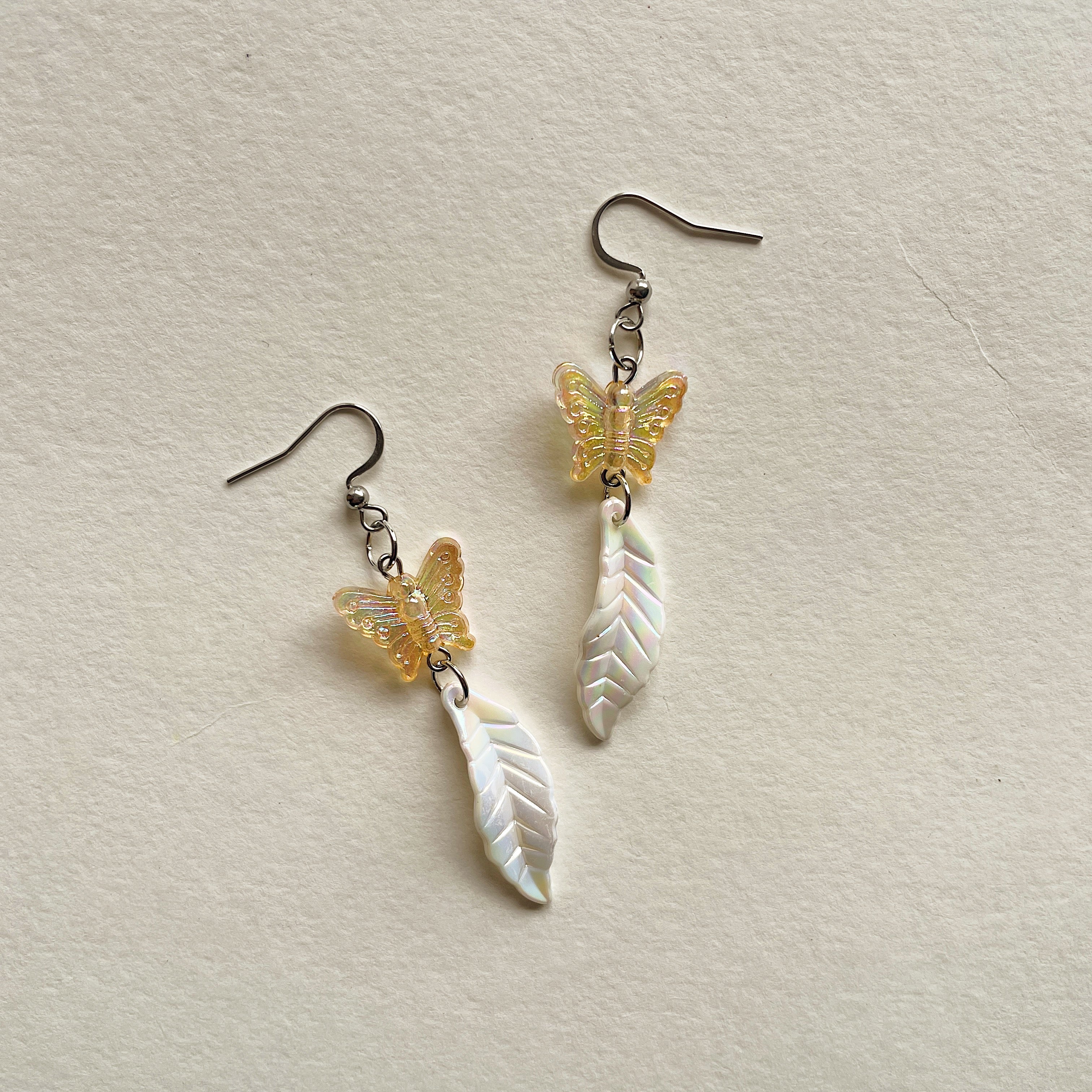 Holographic butterfly earrings ✨