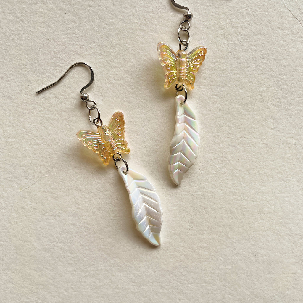 Holographic butterfly earrings ✨