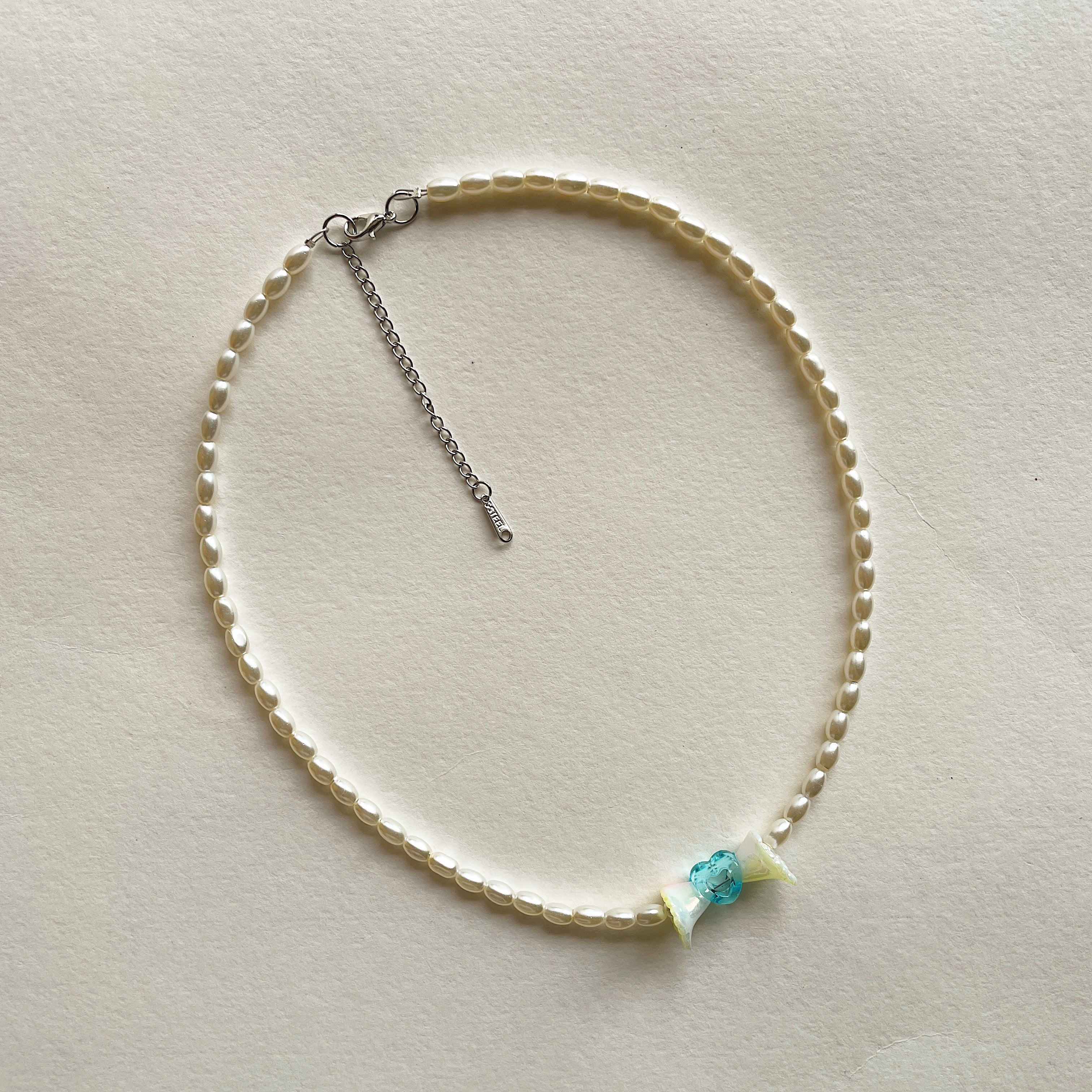 Oval pearls 🩵 necklace ✨