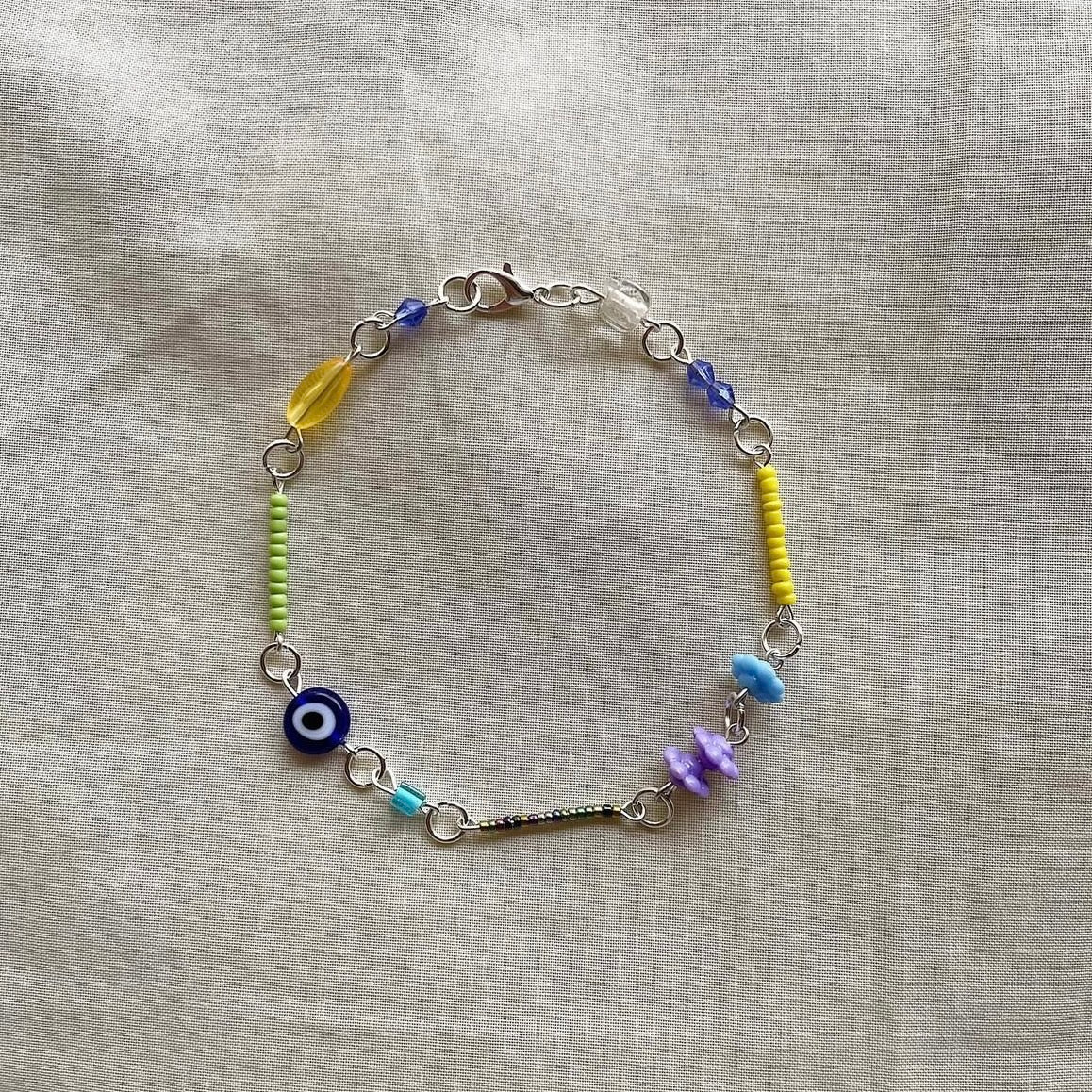 All mixed beaded anklet ✨