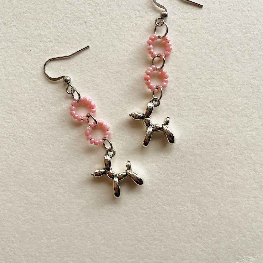 Balloon doggo earrings ✨