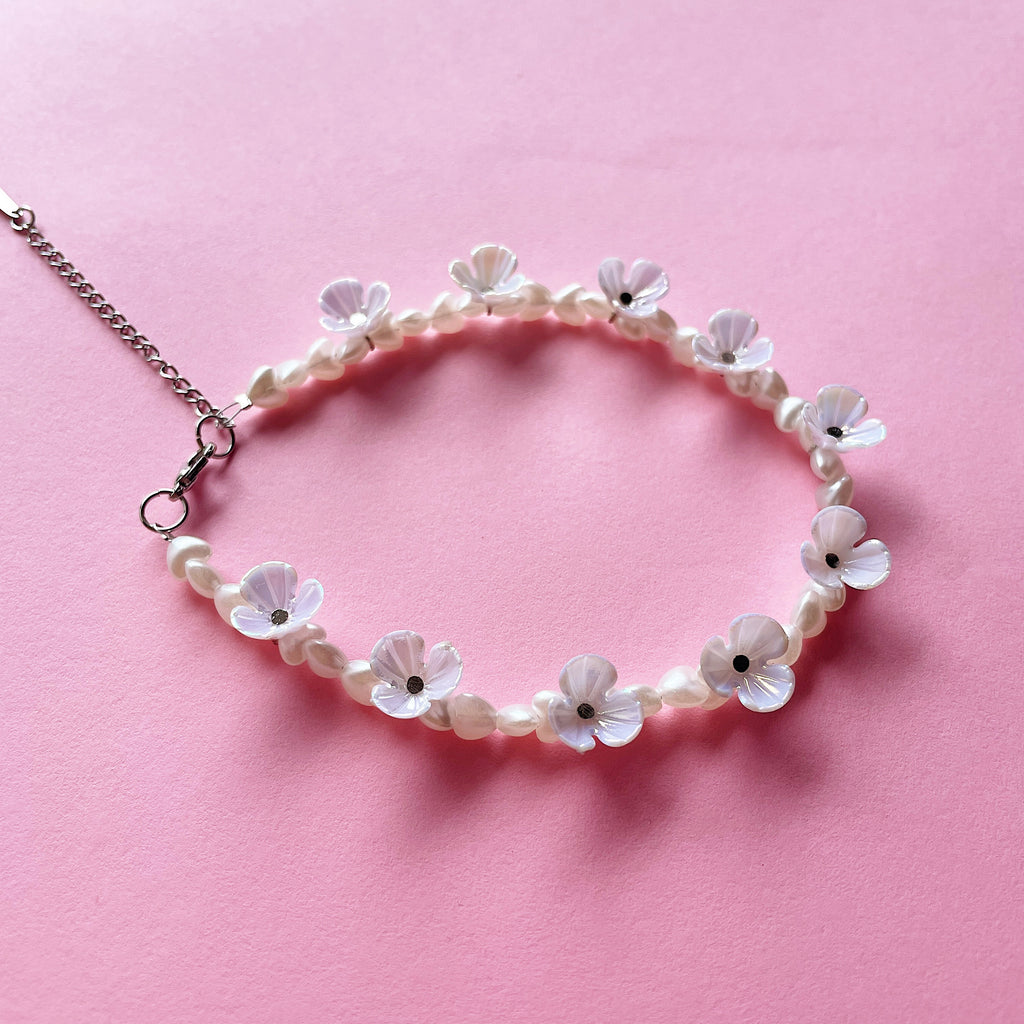 Floral hearts anklet ✨