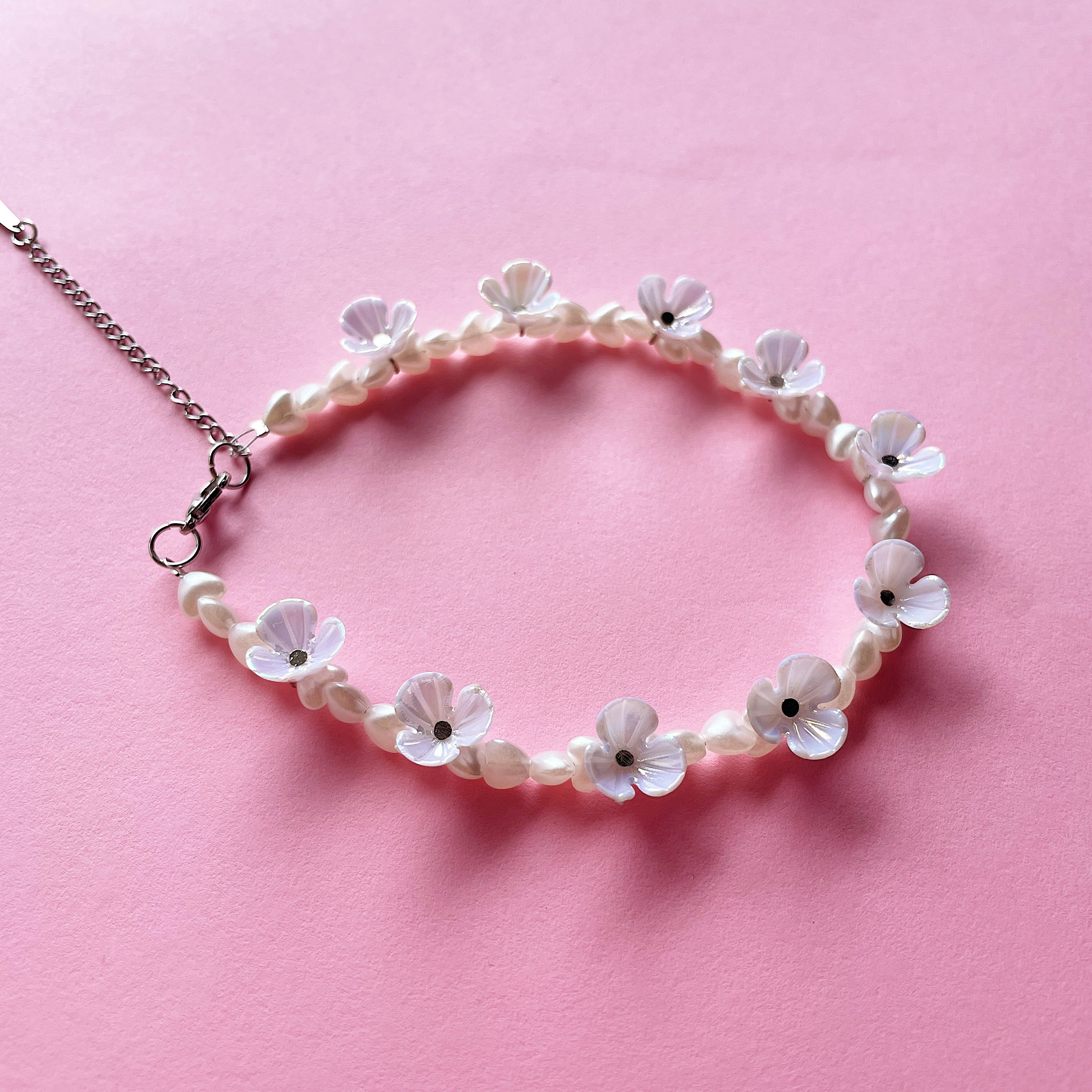 Floral hearts anklet ✨