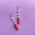 🩷🩷 + pink tassel earrings ✨