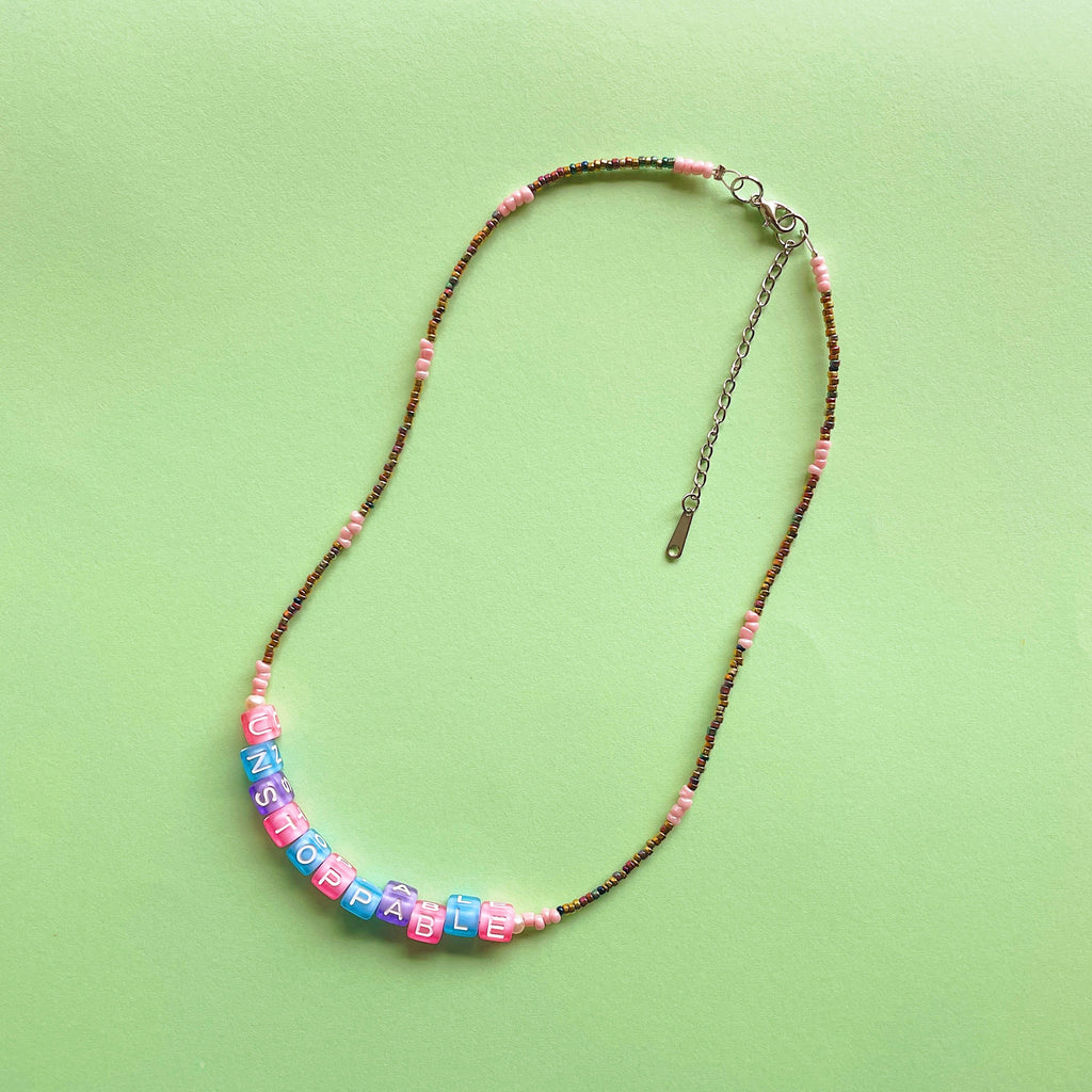 UNSTOPPABLE beaded necklace ✨