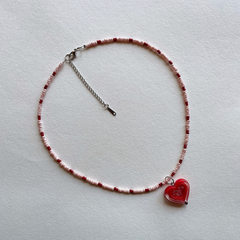 Red heart ❤️ pendant necklace ✨