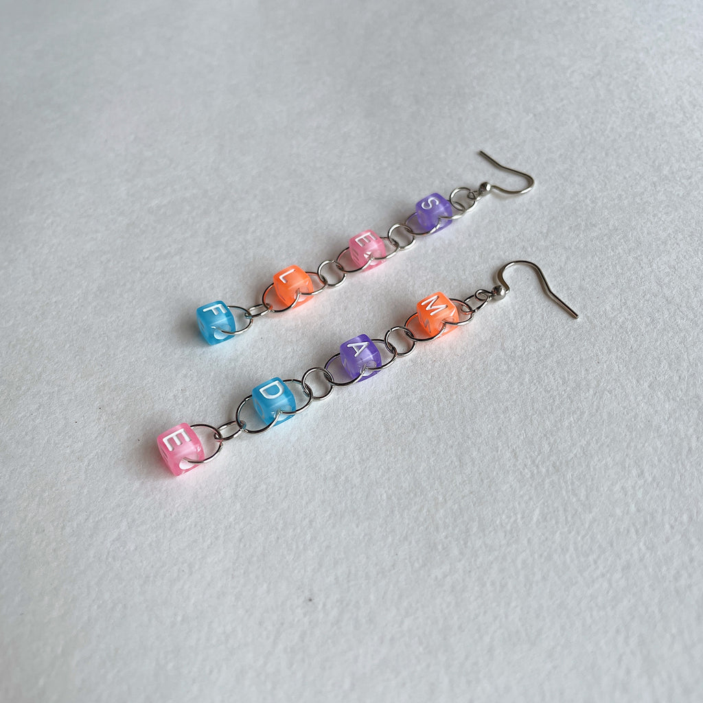 SELF MADE 💪 beaded earrings ✨