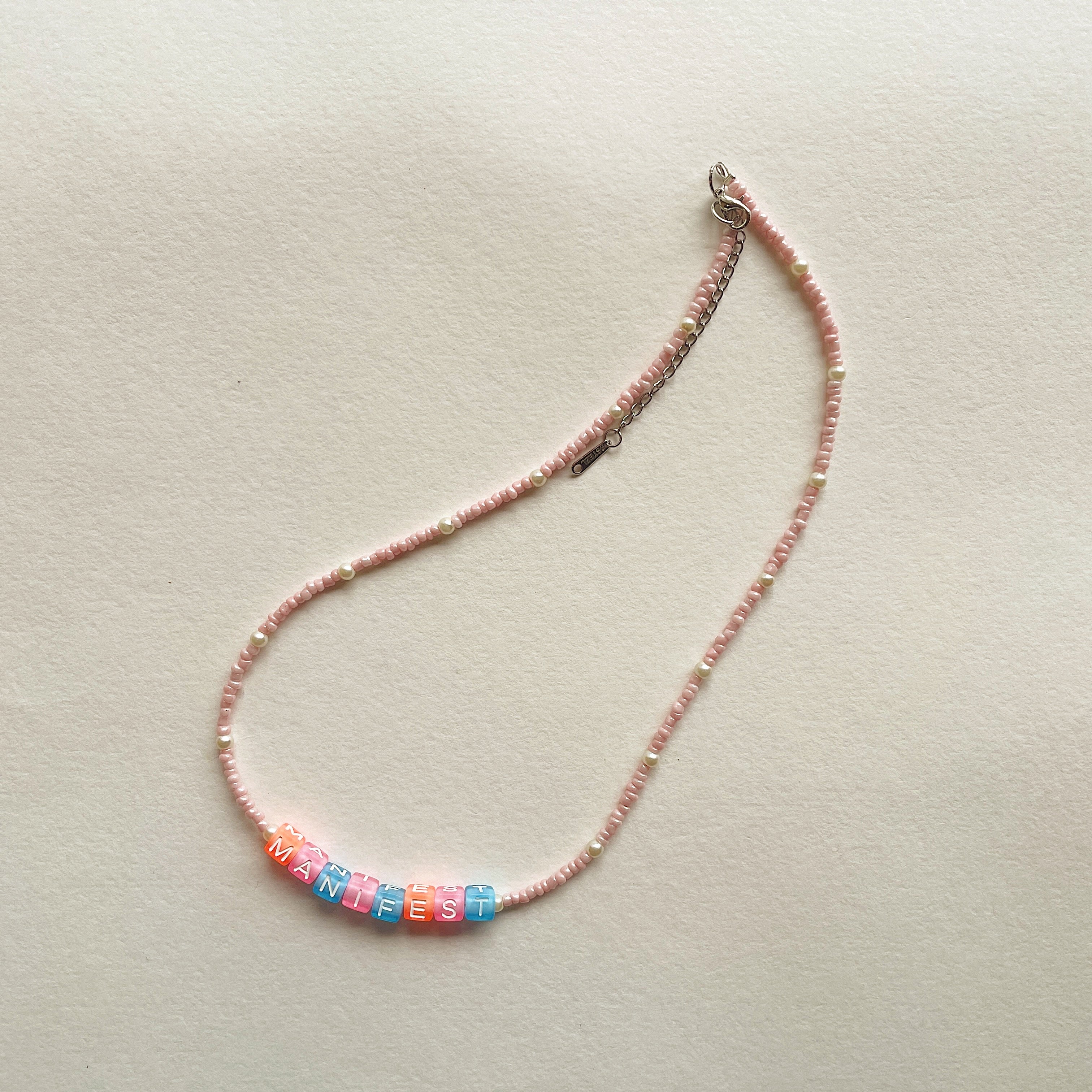 MANIFEST beaded necklace ✨