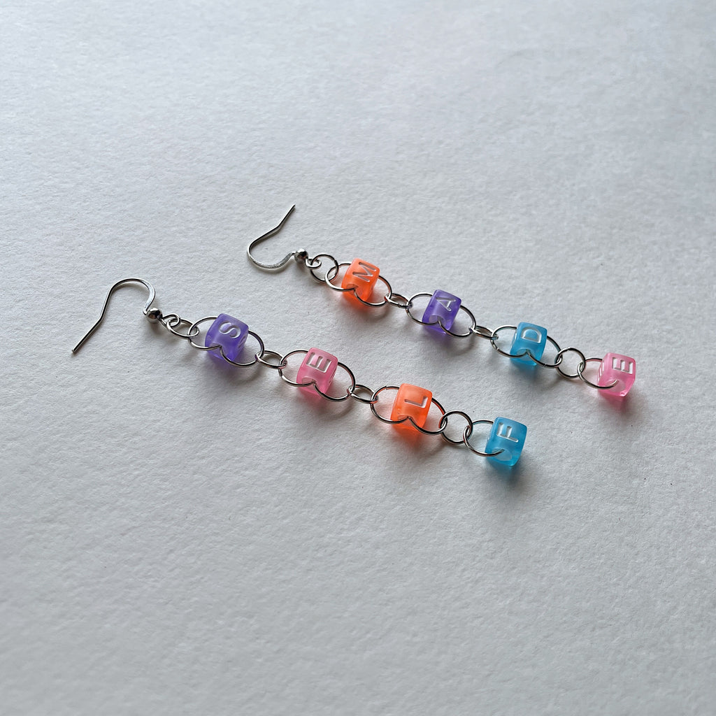 SELF MADE 💪 beaded earrings ✨