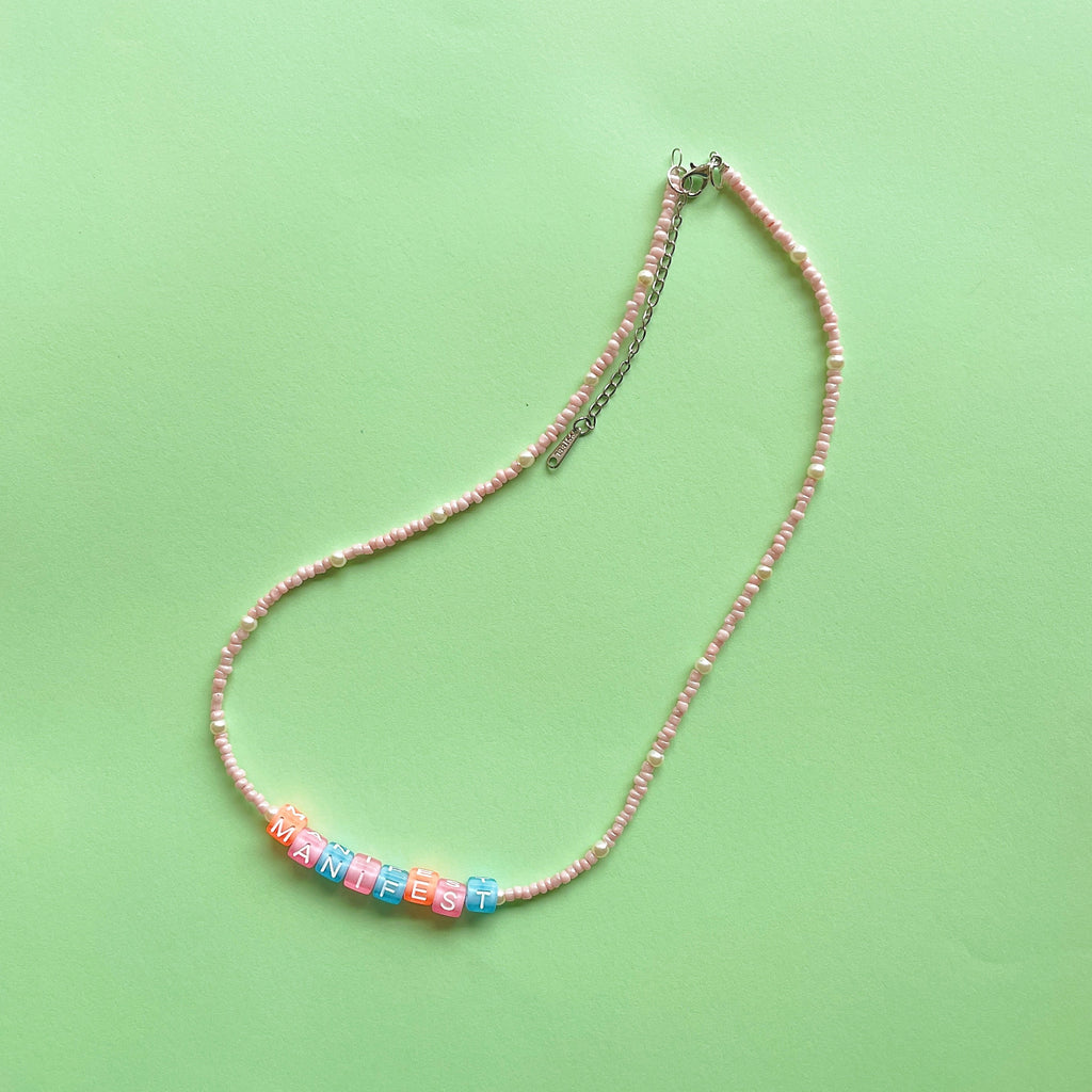 MANIFEST beaded necklace ✨
