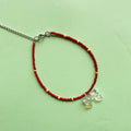 Clear bow anklet ✨