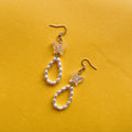 Clear butterfly loop earrings ✨