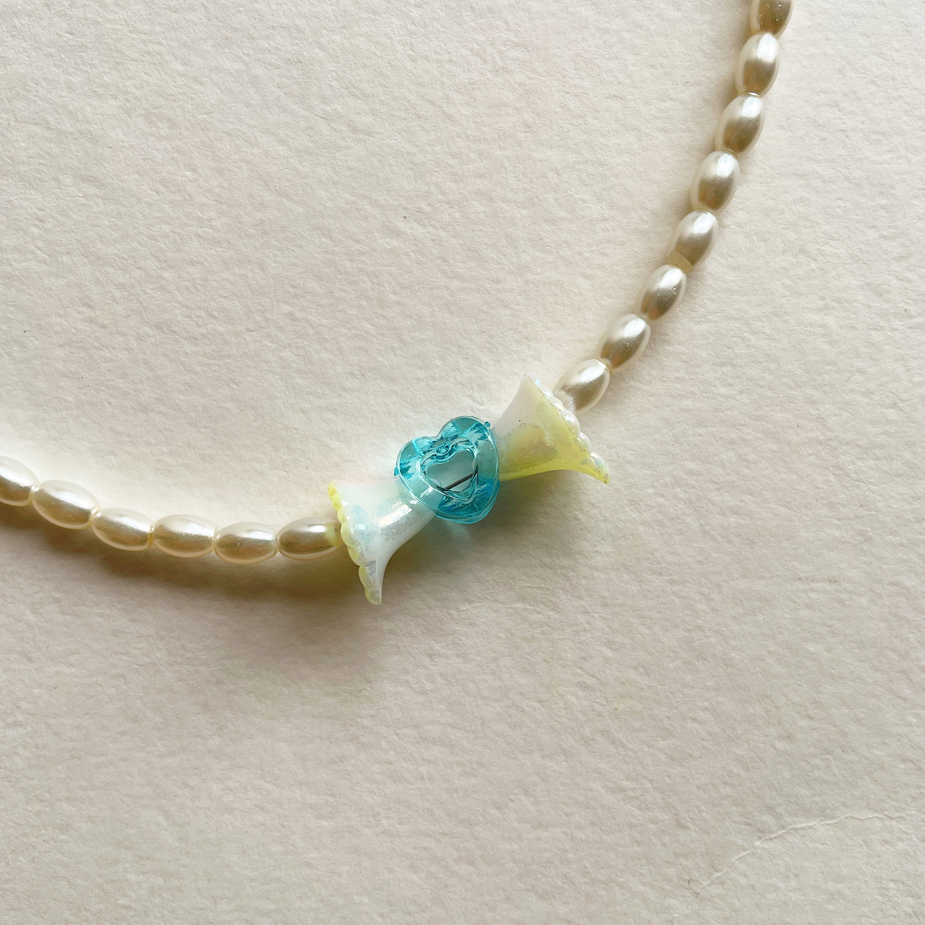 Oval pearls 🩵 necklace ✨