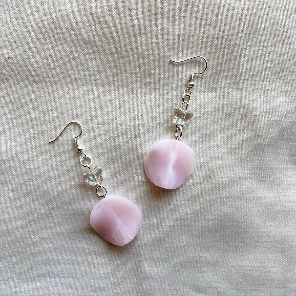 Rose + 🦋 beaded earrings ✨