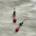 Earthy and ♦️ beaded earrings ✨