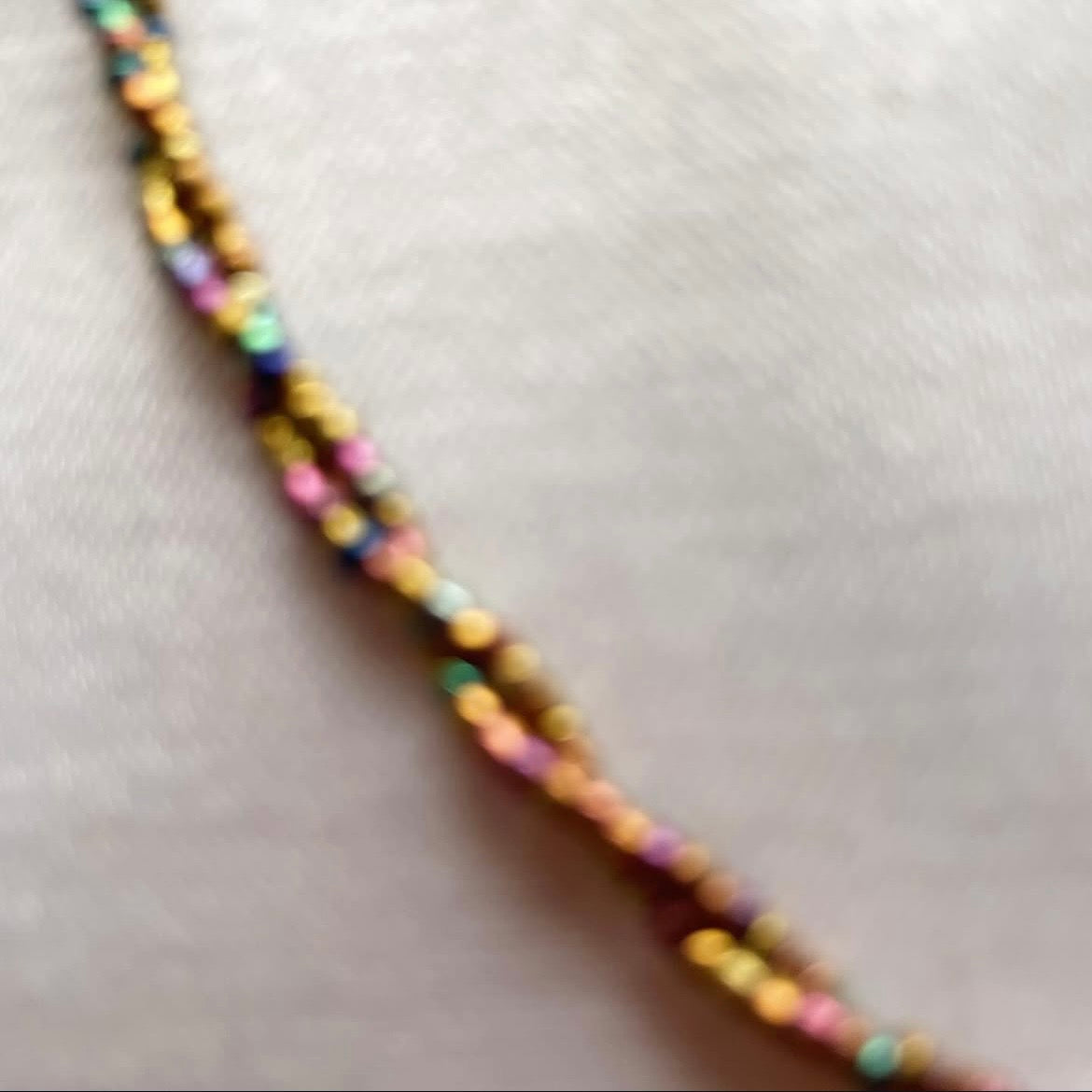 Twisted multicoloured ⭐️ beaded necklace ✨