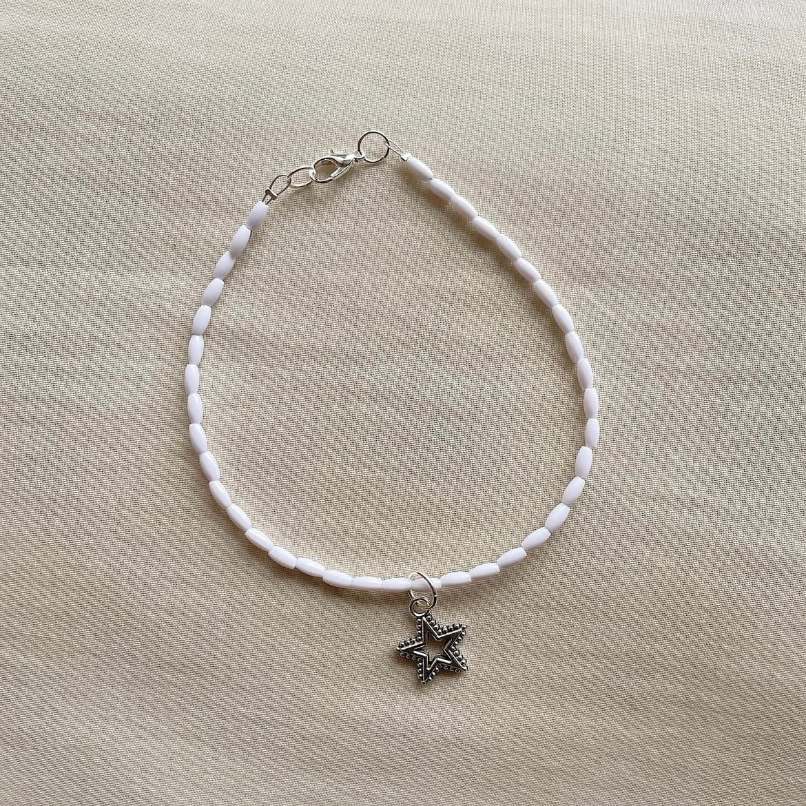 Rice ⭐ beaded anklet ✨