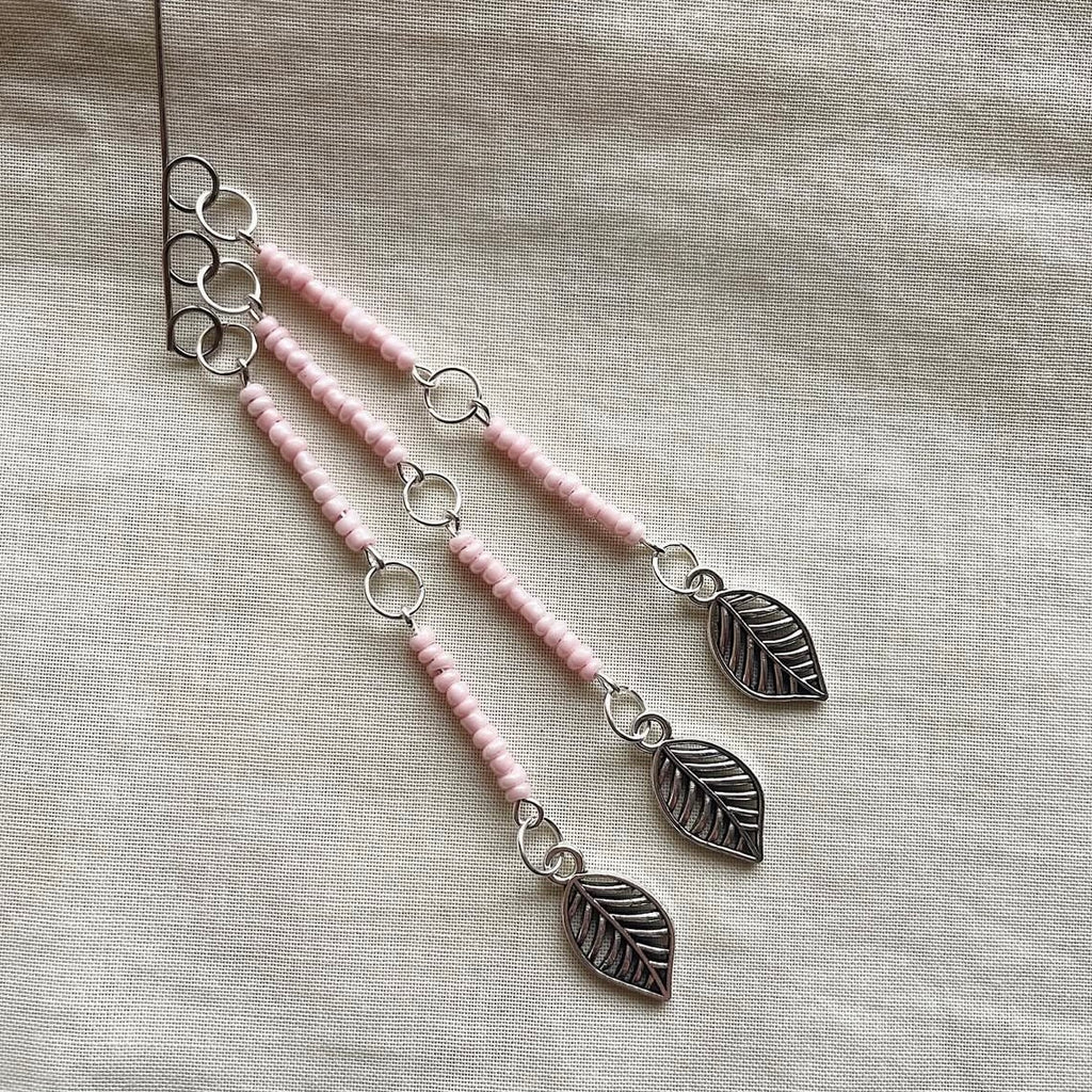Peach 🍃 beaded ear cuff ✨