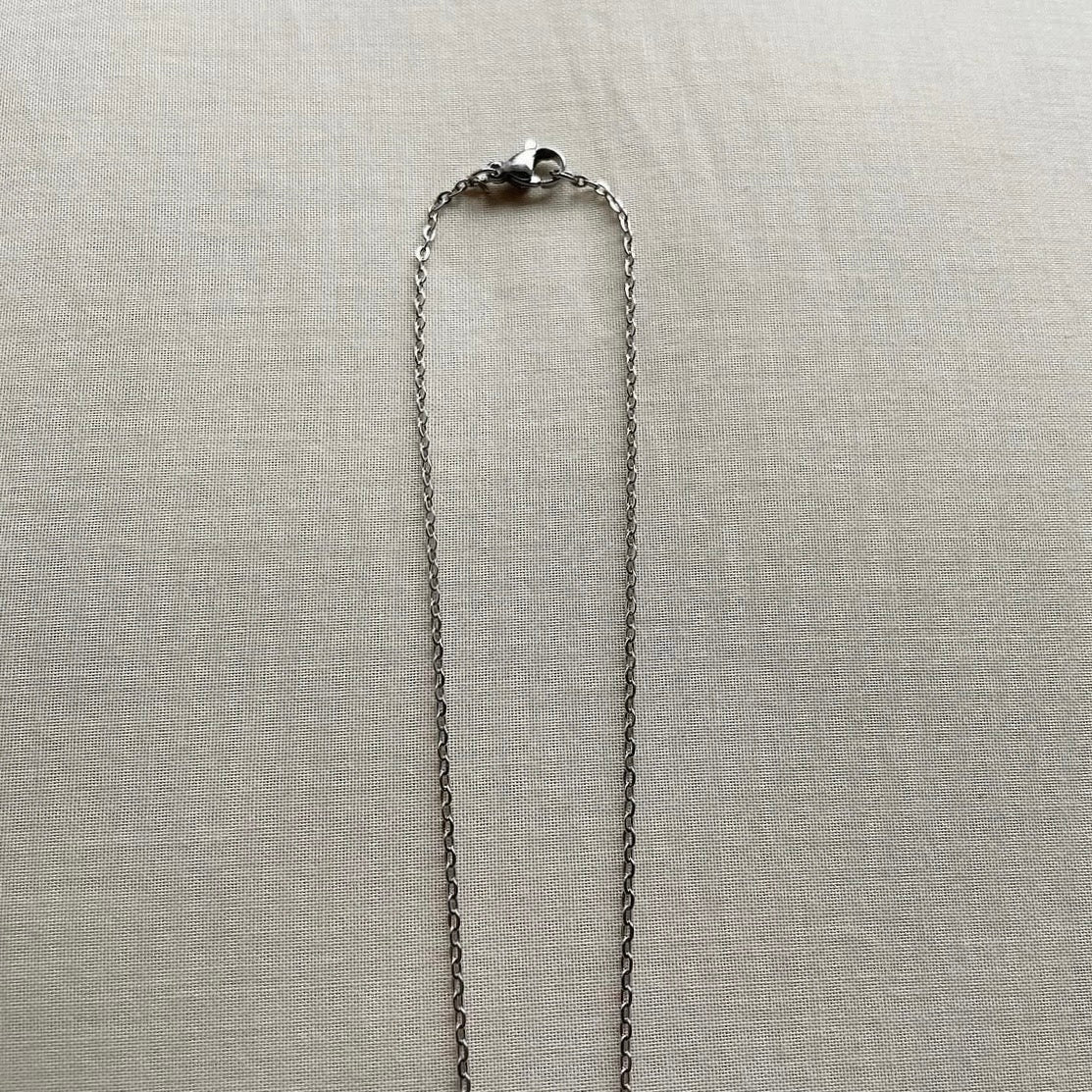 Big rose & pearl pendant necklace ✨