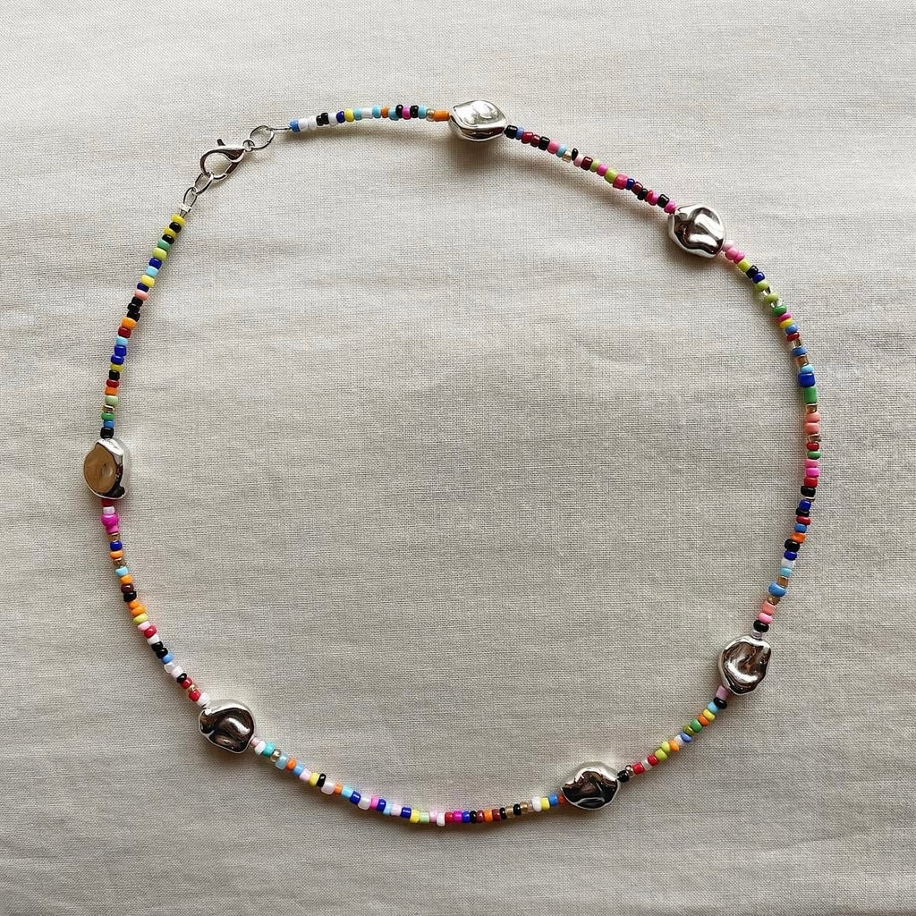 Multicoloured beaded necklace ✨
