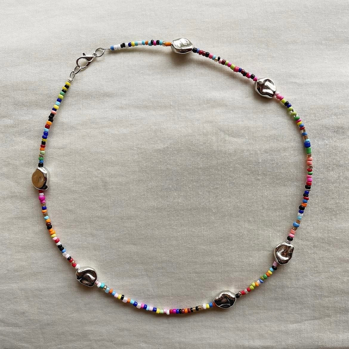 Multicoloured beaded necklace ✨