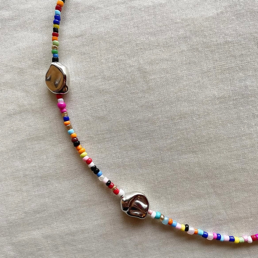 Multicoloured beaded necklace ✨