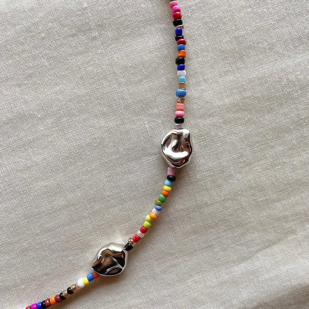 Multicoloured beaded necklace ✨
