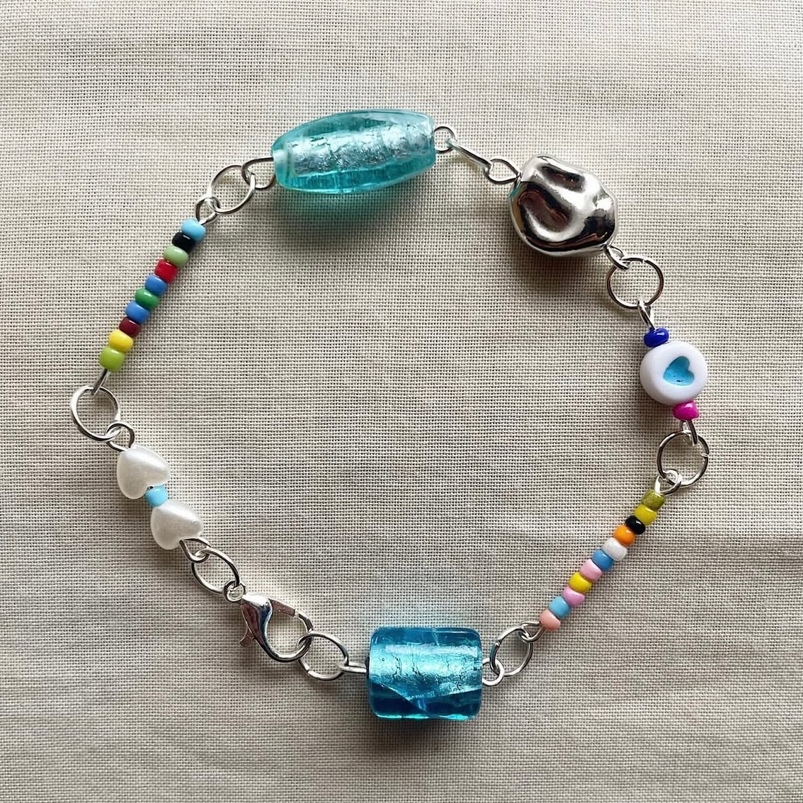 Mixed tones beaded bracelet ✨