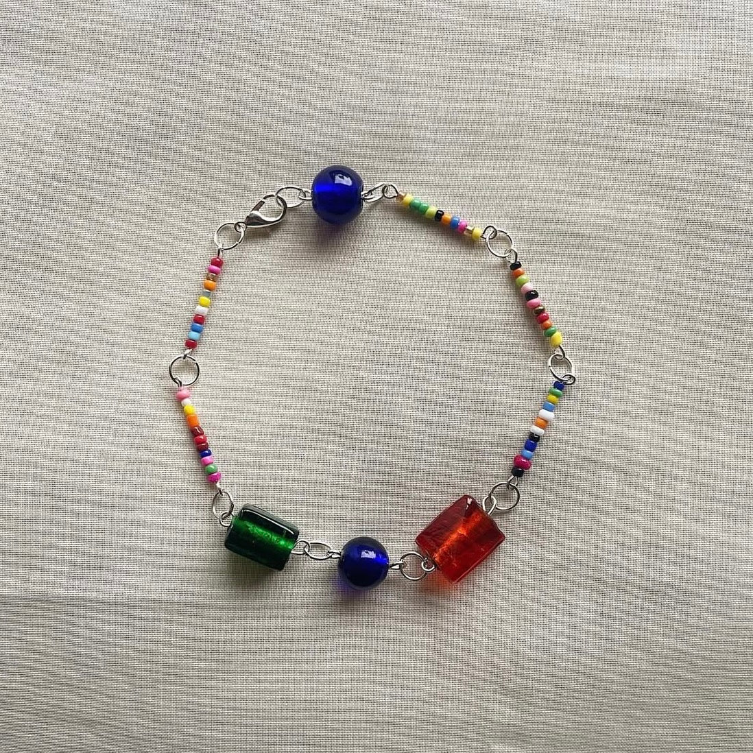 Mixed stones beaded anklet ✨