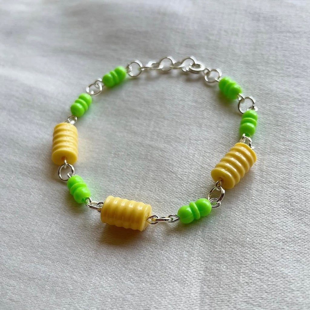 Lime and lemon beaded bracelet ✨