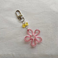 🎀 and pink flower keychain ✨