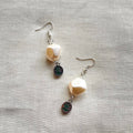 Pearl & flower beaded earrings ✨