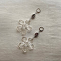 Big Flower beaded earrings ✨