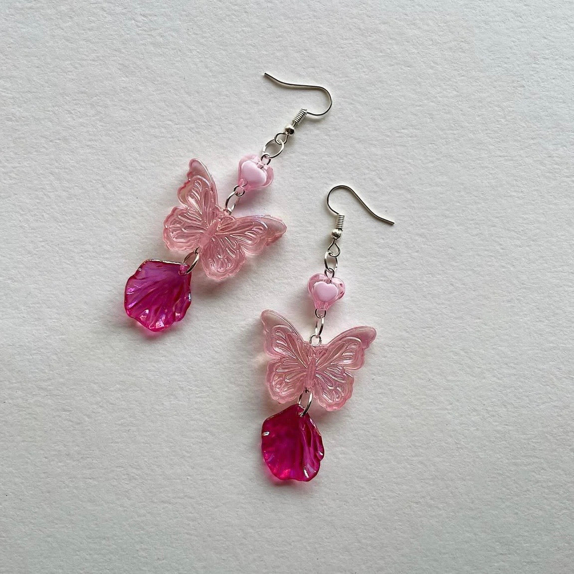 Butterfly + petal 01 earrings ✨