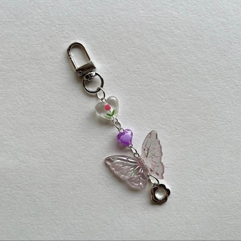 🌷+ ❤️ + 🦋 + 🌸 keychains ✨