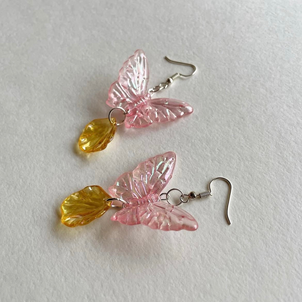 Butterfly + petal 02 earrings ✨